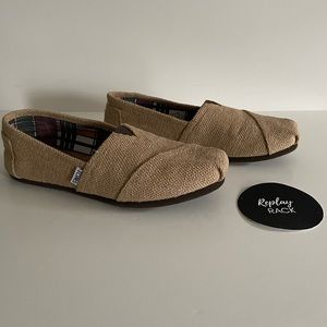 Toms Classic Natural Burlap Espadrilles